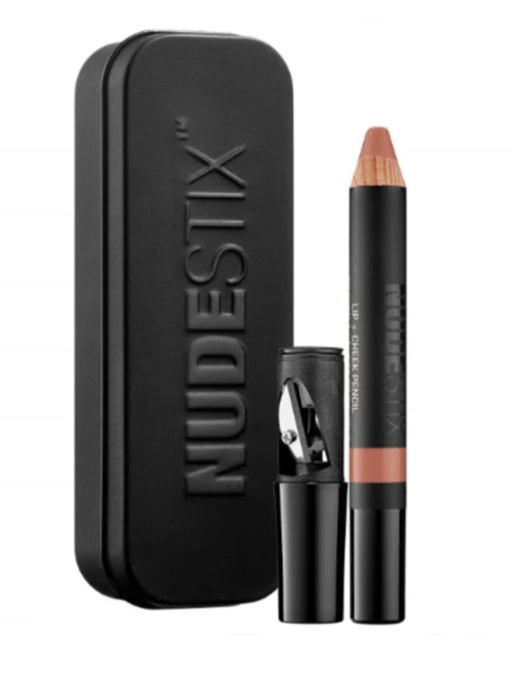 NUDESTIX Intense Matte Lip + Cheek Pencil with Tin in WHISPER- Brand New NWT